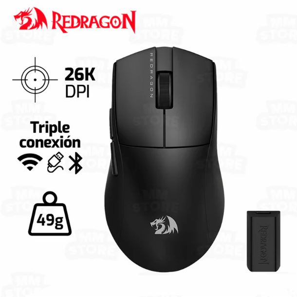 mouse-wireless-redragon-m916-k1ng-pro-4k-black