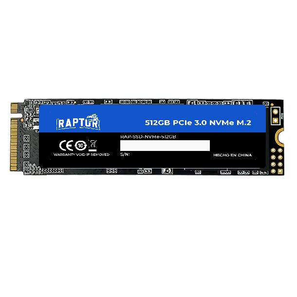 HD SSD 512GB RAPTOR LEGACY M.2 NVME GEN3 3100MB/S