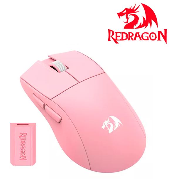 mouse-wireless-redragon-m916-k1ng-pro-4k-pink