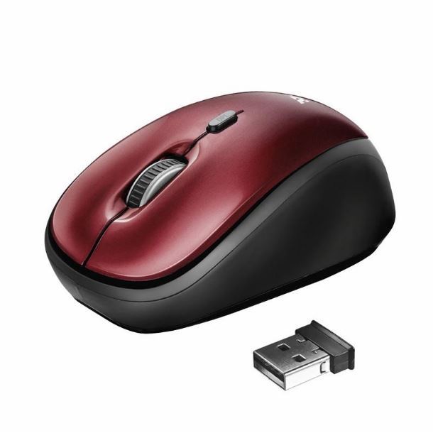 mouse-trust-yvi-wireless-red