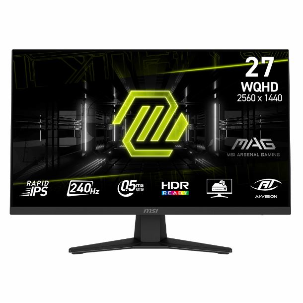 MONITOR GAMER 27" MSI MAG 274QF X24 IPS QHD 2K 240HZ 0.5MS HDMI DP