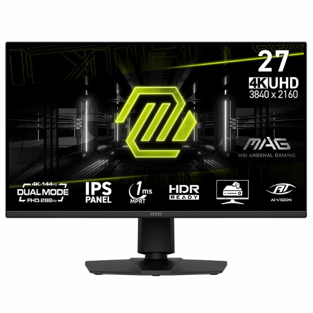 MONITOR GAMER 27" MSI MAG 275UPD E14 IPS 144HZ 1MS QHD 4K HDMI DP