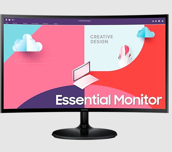 monitor-24-samsung-curvo-essential-s3-s36c-75hz-4ms