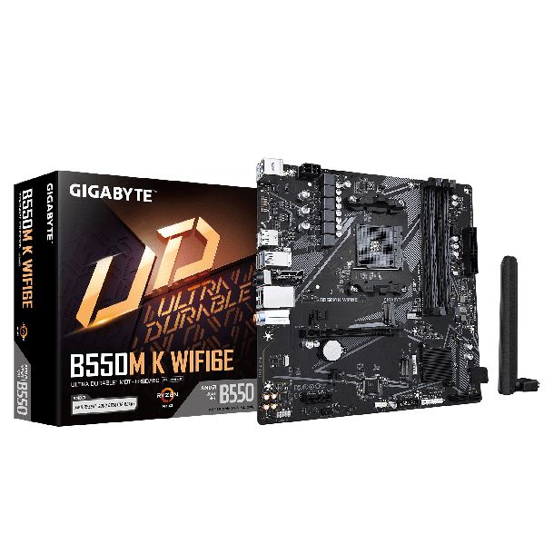 MOTHER GIGABYTE B550M K WIFI6E DDR4 AM4