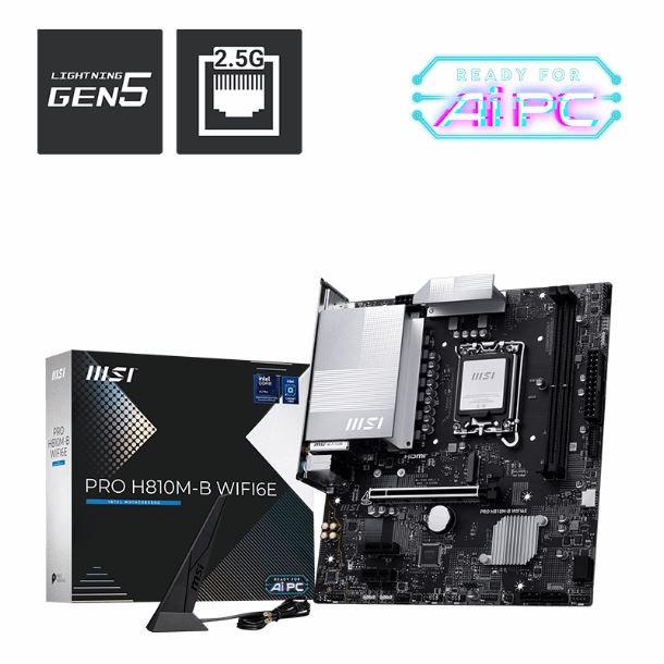MOTHER MSI PRO H810M-B WIFI6E DDR5 S1851
