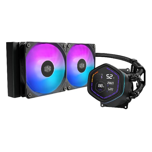 WATERCOOLER 240MM COOLERMASTER MASTERLIQUID CORE NEX DIGITAL 240 ARGB MLX-D24M-A18PA-RD