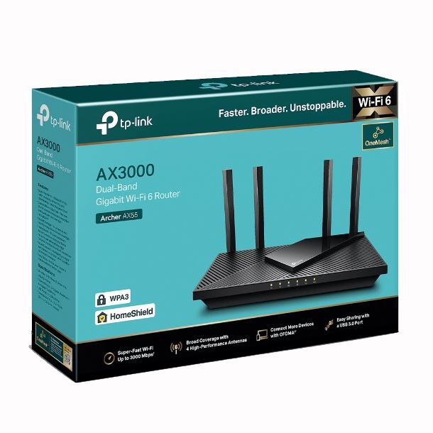 router-tp-link-archer-ax55-ax3000-dual-band-wifi6