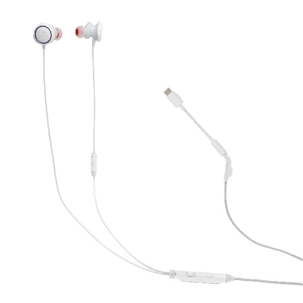 AURICULAR C/MICROFONO JBL QUANTUM 50C BLANCO 3.5MM USB-C