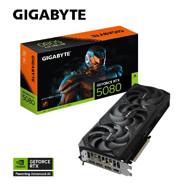 PLACA DE VIDEO GEFORCE RTX 5080 16GB GIGABYTE WINDFORCE SFF