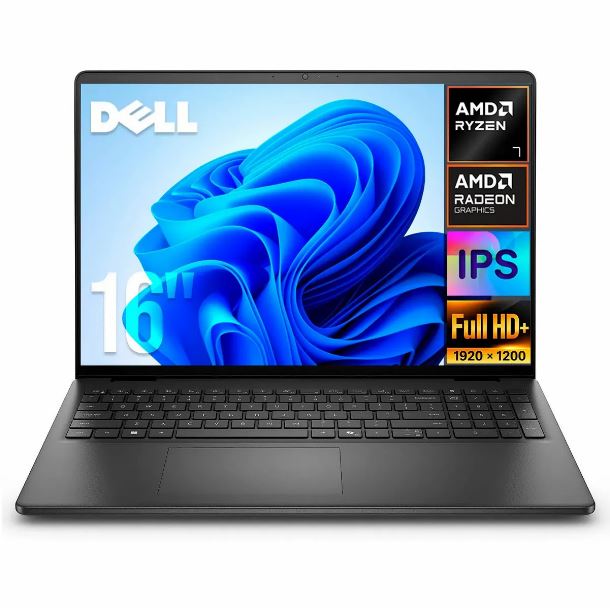 NOTEBOOK DELL 16" DC16255 RYZEN 7 250 16GB AMPLIABLE HASTA 32GB 512GB TOUCH FHD+ W11H R7 INGLES
