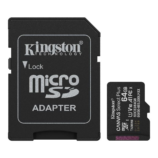 memoria-microsd-64gb-kingston-clase-10-canvas-select-plus-g3