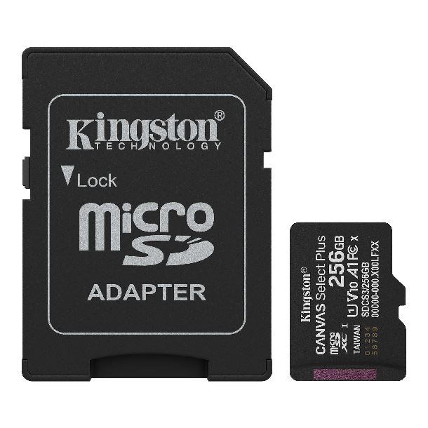 memoria-microsd-256gb-kingston-clase-10-canvas-select-plus-g3
