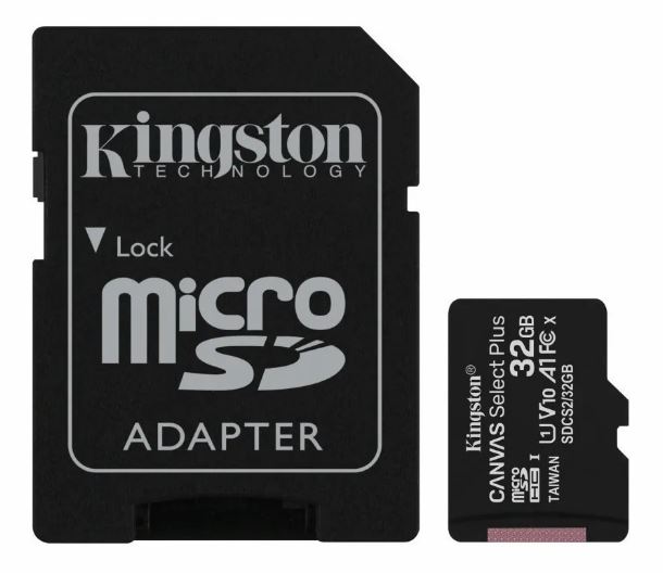 memoria-micro-sd-32gb-kingston-clase-10-canvas-select-plus