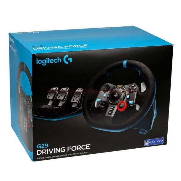 Combo Volante Logitech G29 + Câmbio Force Ps5/ Ps4 / Pc