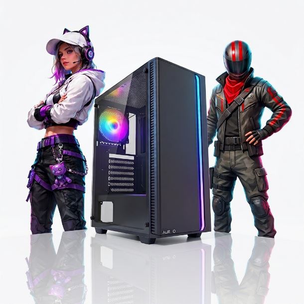 PC GAMER AMD RYZEN 5 3400G+A520+16GB+240GB SSD+GABINETE GAMER AUREOX+FUENTE 600W