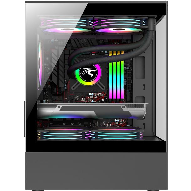 gabinete-sentey-h10-argb-black-vidrio-lateral-y-frontal-5fan-argb