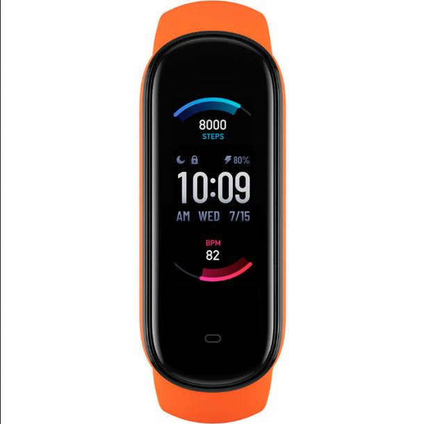 smart-band-amazfit-band-5-naranja