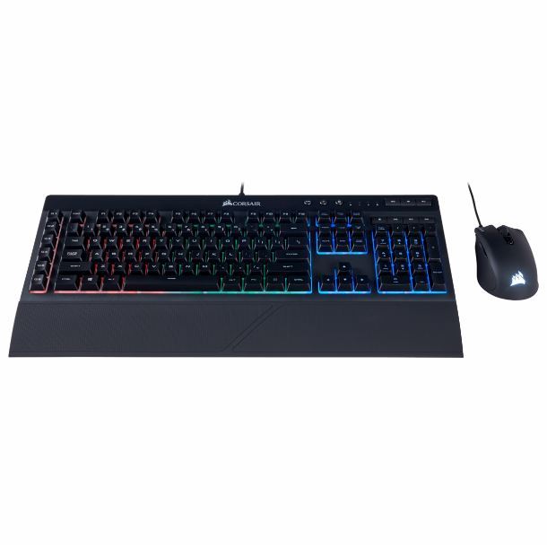 kit-corsair-teclado-k55-rgb-pro-mouse-harpoon-rgb-pro-auricular-hs50-pro-mm100